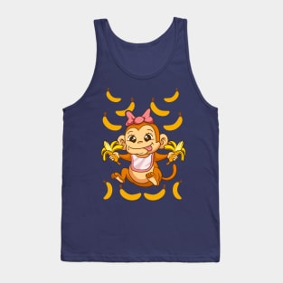 Baby Monkey Bananas Tank Top